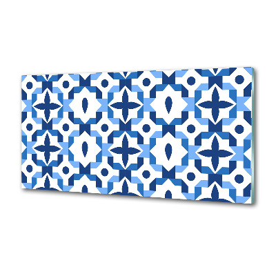 Rivestimento parete cucina con motivo geometrico