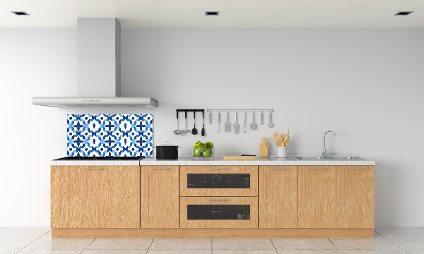 Rivestimento parete cucina con motivo geometrico