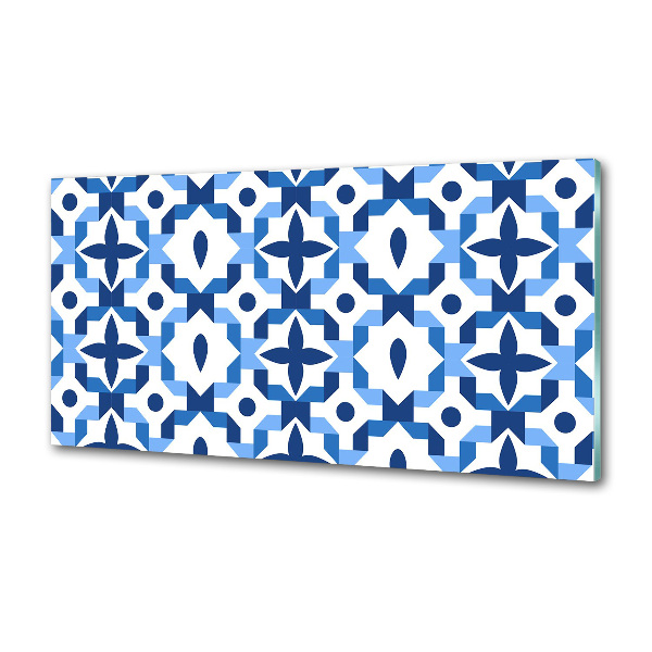 Rivestimento parete cucina con motivo geometrico