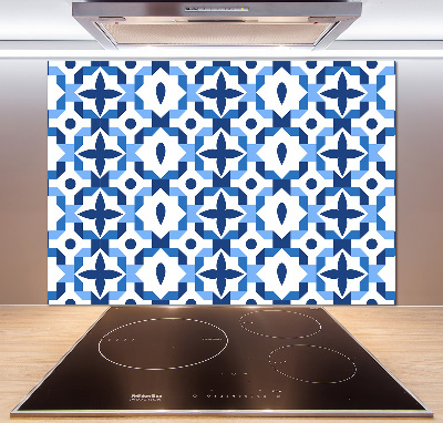 Rivestimento parete cucina con motivo geometrico
