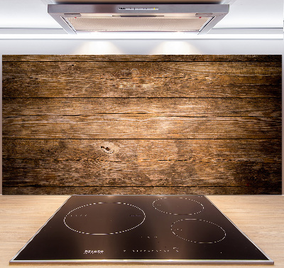 Pannello paraschizzi cucina con motivo in legno