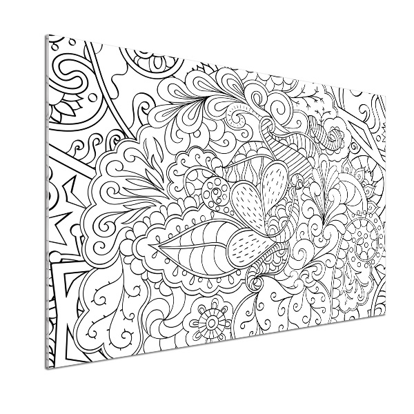 Rivestimento parete cucina con ornamenti