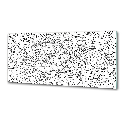 Rivestimento parete cucina con ornamenti