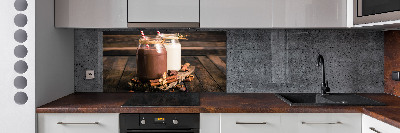 Rivestimento parete cucina con motivo 