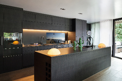 Rivestimento parete cucina con motivo Molo di Gdynia