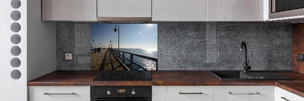 Rivestimento parete cucina con motivo Molo di Gdynia