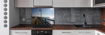 Rivestimento parete cucina con motivo Molo di Gdynia