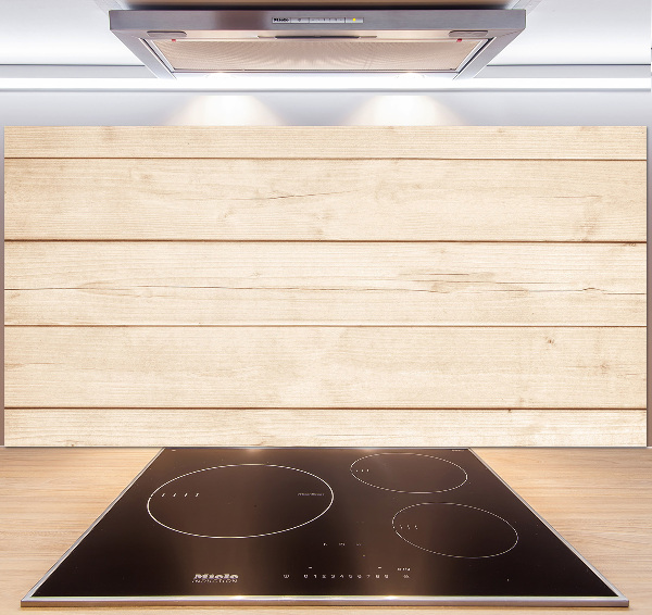 Pannello paraschizzi cucina con motivo effetto legno