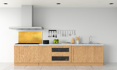 Rivestimento parete cucina con finitura in lamina d'oro