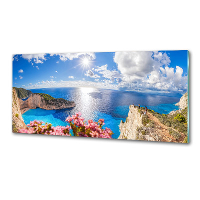 Rivestimento parete cucina con motivo ispirato a Zante, Grecia