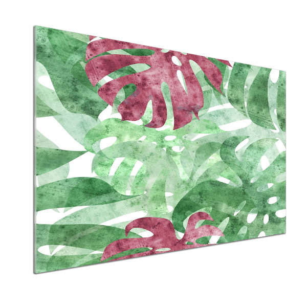 Pannello paraschizzi cucina con motivo Monstera