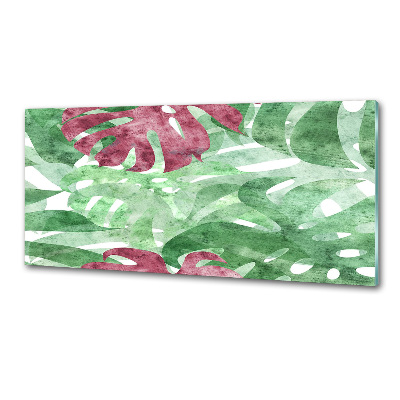 Pannello paraschizzi cucina con motivo Monstera