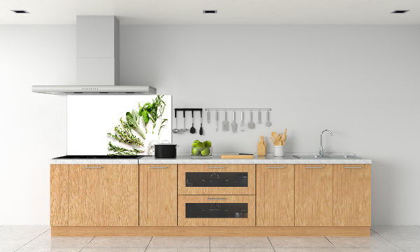 Pannello paraschizzi cucina con motivo a erbe aromatiche