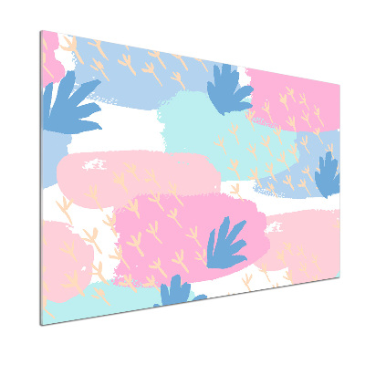 Rivestimento parete cucina con motivo colorato