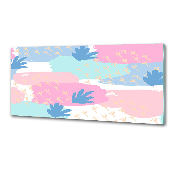 Rivestimento parete cucina con motivo colorato