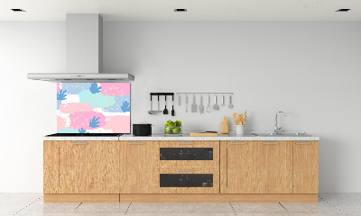 Rivestimento parete cucina con motivo colorato