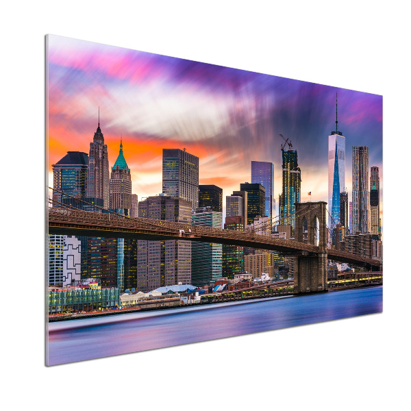 Pannello retrocucina con stampa del motivo Manhattan, New York