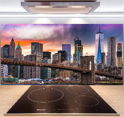 Pannello retrocucina con stampa del motivo Manhattan, New York