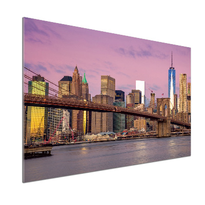 Pannello paraschizzi cucina con stampa ispirata a Manhattan, New York