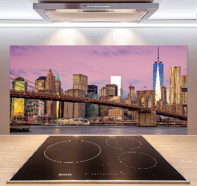 Pannello paraschizzi cucina con stampa ispirata a Manhattan, New York