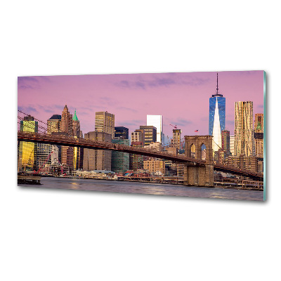 Pannello paraschizzi cucina con stampa ispirata a Manhattan, New York