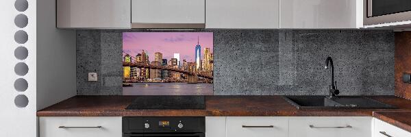 Pannello paraschizzi cucina con stampa ispirata a Manhattan, New York