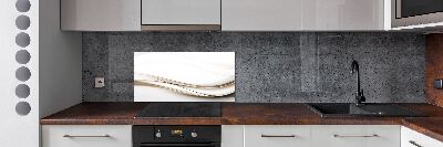 Pannello retrocucina con motivo a onde astratte