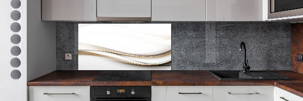 Pannello retrocucina con motivo a onde astratte