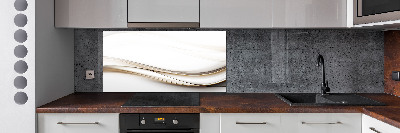 Pannello retrocucina con motivo a onde astratte