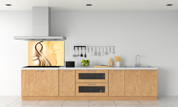 Pannello paraschizzi cucina con motivo a onde astratte