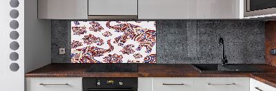 Rivestimento parete cucina con ornamenti a forma di elefante