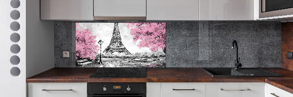 Pannello retrocucina con stampa della Torre Eiffel di Parigi