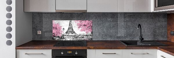 Pannello retrocucina con stampa della Torre Eiffel di Parigi