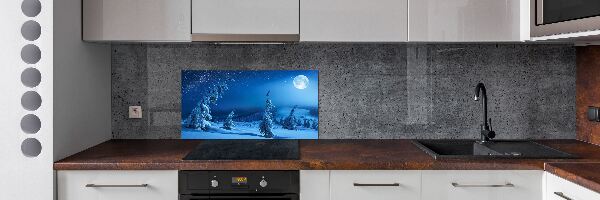 Rivestimento parete cucina con finitura Chiaro di luna