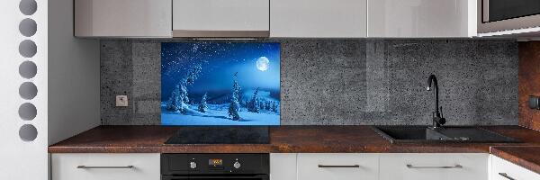 Rivestimento parete cucina con finitura Chiaro di luna