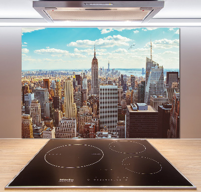 Pannello paraschizzi cucina con stampa con vista a volo d'uccello di New York