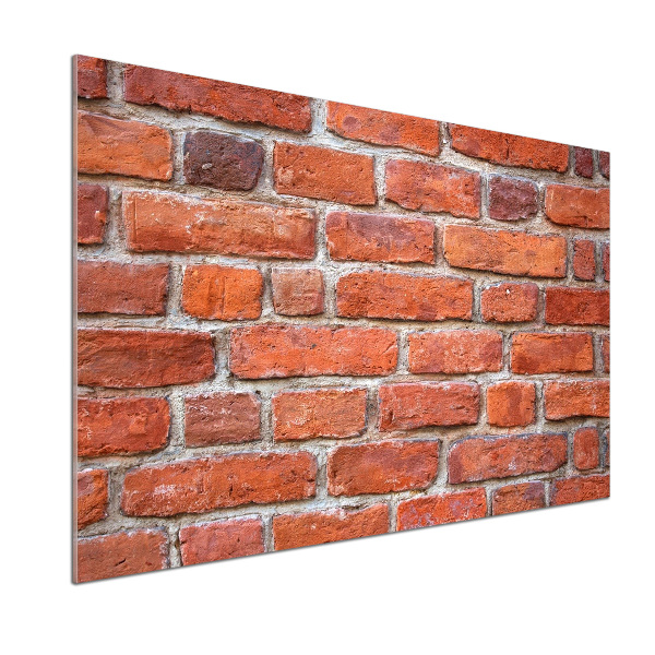 Pannello paraschizzi cucina con stampa effetto muro di mattoni