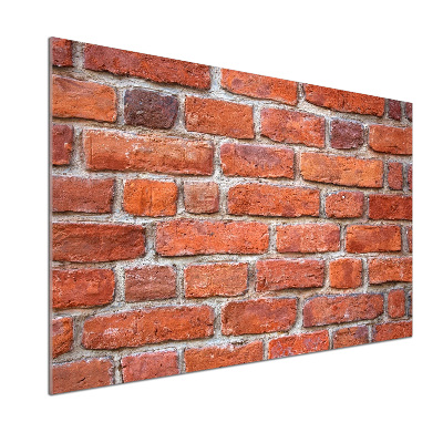 Pannello paraschizzi cucina con stampa effetto muro di mattoni