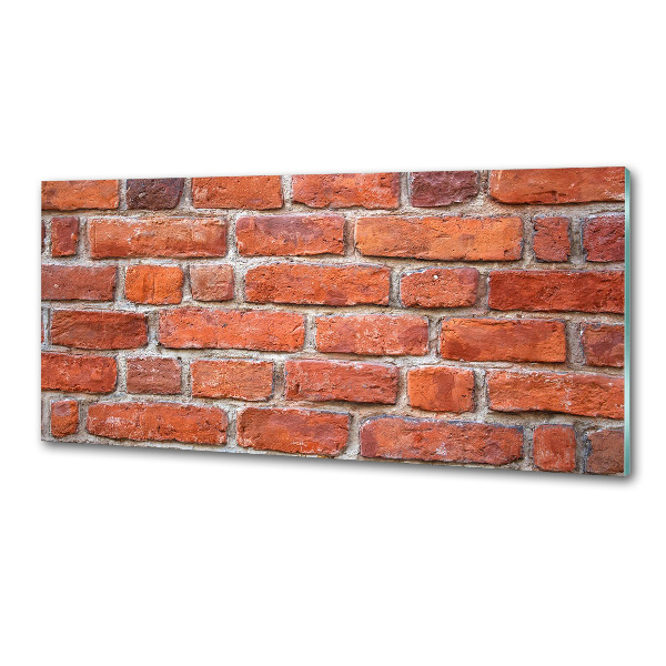 Pannello paraschizzi cucina con stampa effetto muro di mattoni