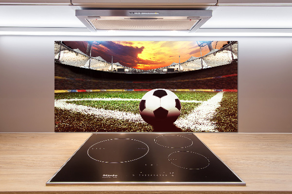 Pannello paraschizzi cucina con stampa raffigurante una palla nello stadio