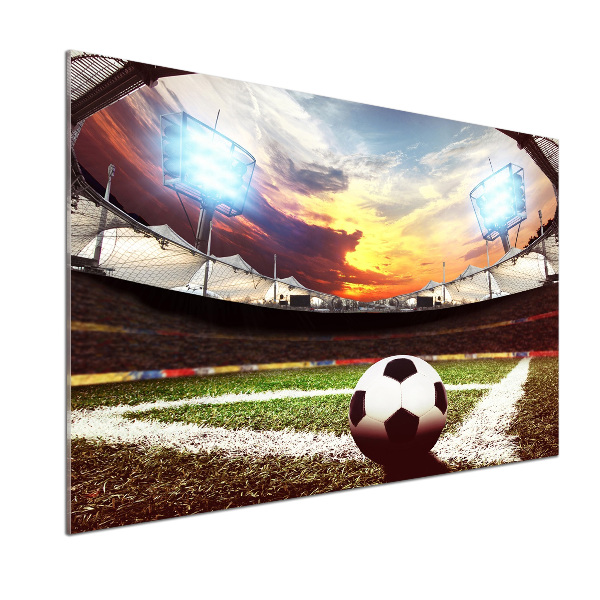 Pannello paraschizzi cucina con stampa raffigurante una palla nello stadio