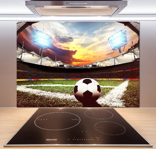 Pannello paraschizzi cucina con stampa raffigurante una palla nello stadio