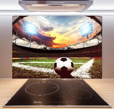 Pannello paraschizzi cucina con stampa raffigurante una palla nello stadio