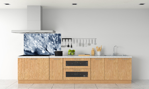 Pannello retrocucina con decorazione a semi di tarassaco