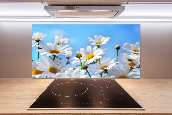 Pannello paraschizzi cucina con motivo di margherite