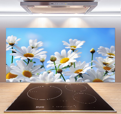 Pannello paraschizzi cucina con motivo di margherite