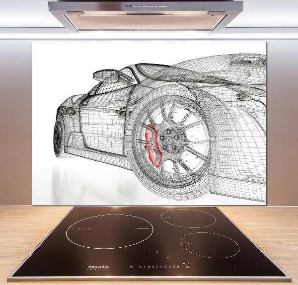 Rivestimento parete cucina rete per protezione o trasporto auto