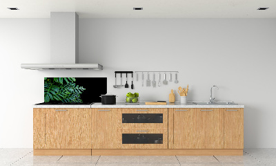 Rivestimento parete cucina con motivo Monstera