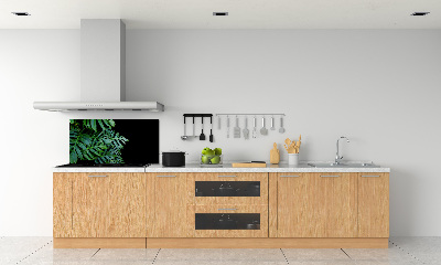Rivestimento parete cucina con motivo Monstera