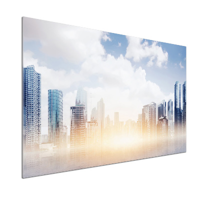 Pannello retrocucina con stampa a tema grattacieli